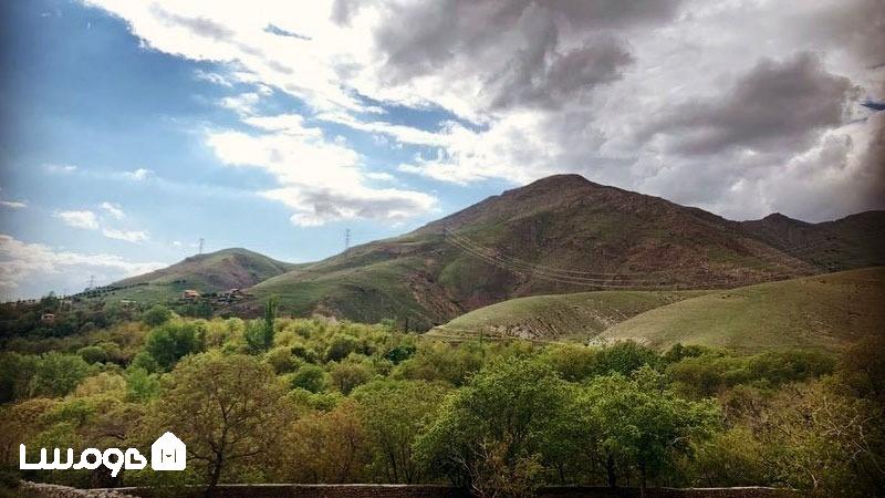 طبیعت بکر و سرسبز کردان در منطقه کوهستانی کوهسار