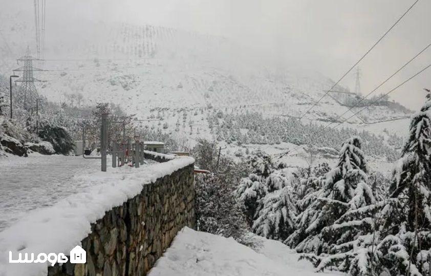 پارک جمشیدیه در فصل زمستان